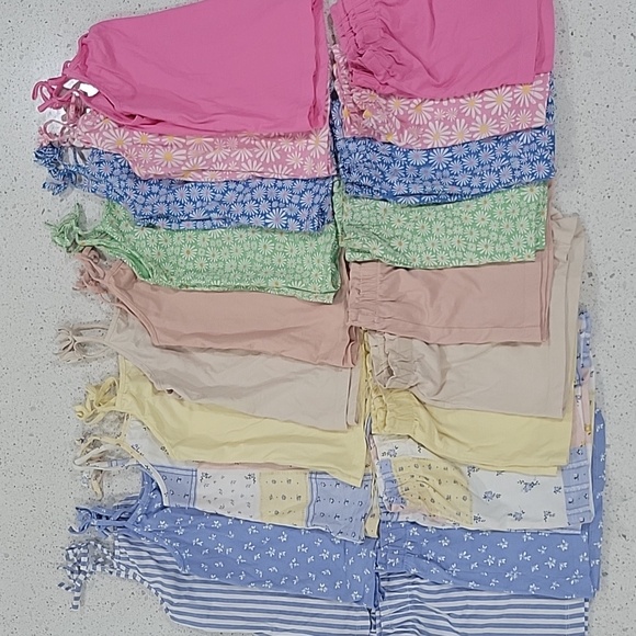 H&M 10 Pack Cotton Jersey Camisole Tops & Pull On Shorts Size 3/4T - Picture 1 of 15